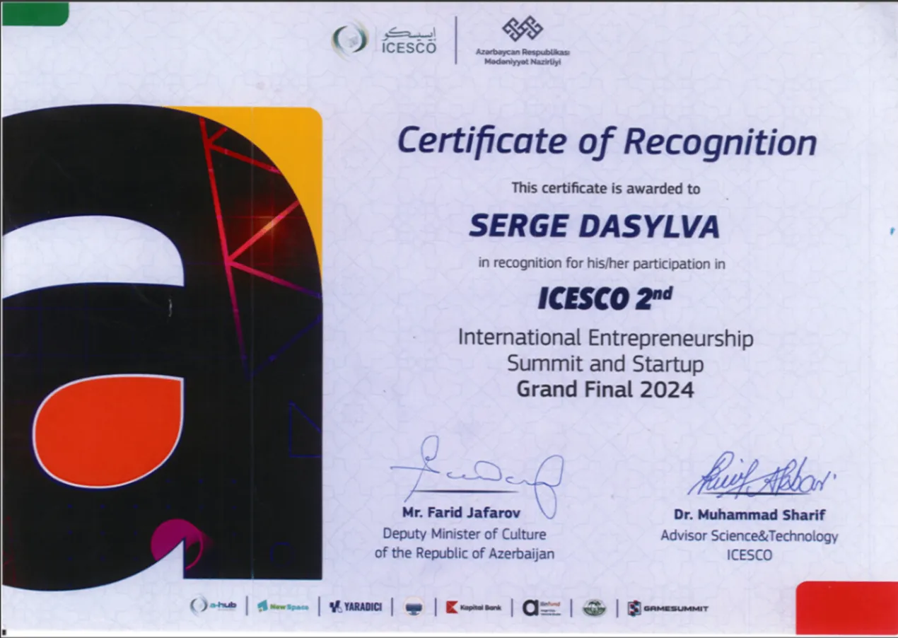 Certificat de Reconnaissance